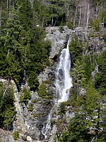 Roaring Brook Falls, on the Giant Mountain trail, near St. Huberts