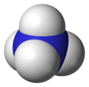 Struttura 3D Van der Waals dello ione ammonio