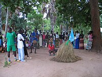 The Kumpo is a mythological figure of the Jola people in the Casamance