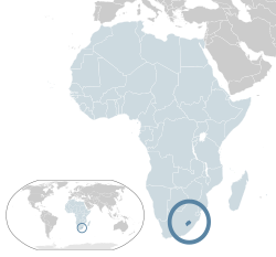 Location of Lésotho