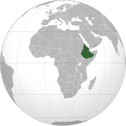 Location of Ethiopia