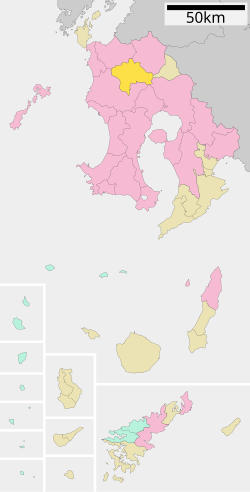 Location of Satsuma