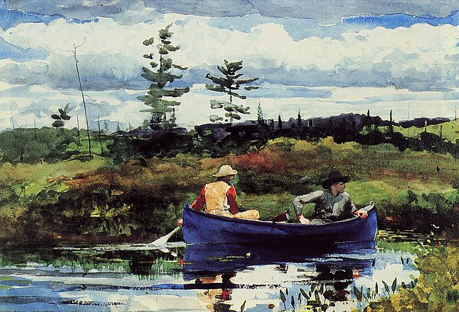 《藍色船仔》（The Blue Boat） 溫斯勞·荷馬（Winslow Homer），1892 年