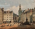 View of the square towards the east from an 1853 painting