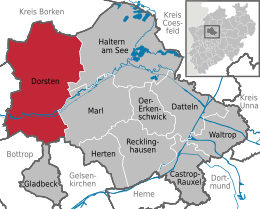 Dorsten – Mappa