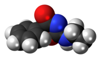 Space-filling model of fenozolone