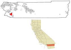 Location in Riverside County and the State of California