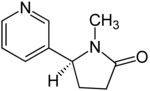 Structuurformule van cotinine