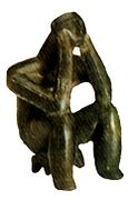 Idolillo neolítico de arcilla quemada (Cultura Hamangia) Neolítico