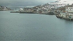 Havøysund i regndis en aprildag 2004.