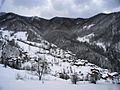 Lamedo després de la nevada d'hivern (Cabezón de Liébana).