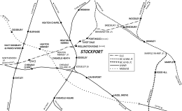 Bredbury railway station is located in Stockport railways