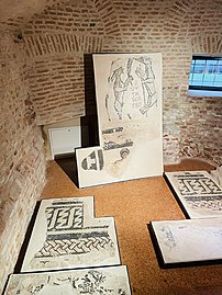 Fragments of the floor mosaics of the two Romanesque cathedrals (XI-XII century).