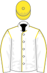 White, yellow seams and cap