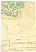 Map of the Santa María River Harbor and Bar in East Florida, original by Antonio Conesa; copied in Havana on November 19, 1796, by Pedro Berrio