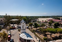 Carcar Old Town Plaza as seen from the bell tower of St. Catherine of Alexandria Church