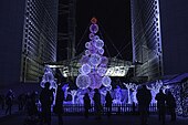 Božična dekoracija na Grand Arche