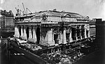 The main terminal building of Grand Central Terminal under construction in 1912