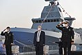 Reuven Rivlin during the handing over ceremony of INS Magen on 2 December 2020.