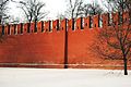 Merlones en la Muralla del Kremlin de Moscú (Rusia).