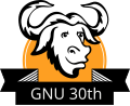 GNU 30周年紀念商標