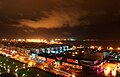Le port de Shantou, la nuit.