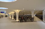 Fietsenstalling voor Station Amsterdam Centraal; interieur.