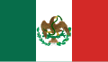 1823–1836 First flag of the Mexican Republic, flown over soil claimed by Mexico until the Texas Revolution