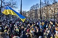 We Stand with Ukraine protest in Helsinki Finland in 26 February 2022, two days later when Russian invasion of Ukraine begin.
