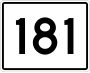 State Route 181 marker