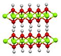 Magnesiumhydroksidin kiderakenne