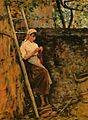 Country Girl Leaning Against a Ladder, c. 1885