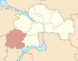克里維里赫區在第聶伯羅彼得羅夫斯克州的位置