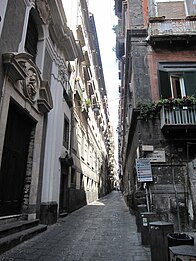 Via Nilo, collega il decumano inferiore, all'altezza di Largo corpo di Napoli, a quello maggiore.