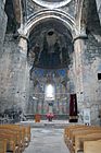 Altar and murals on the eastern wall