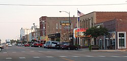 Skyline of Larned