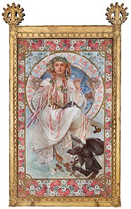 Slavia by Alphonse Mucha (1908)