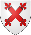 Argent a saltire floretty gules (Busséol)