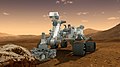 Le real robot Curiosity sur le planeta Marte