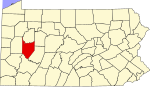 Location in the state of Pennsylvania