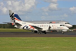 Rex Airlines SAAB 340 at Ballina Byron Gateway Airport.