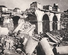 1944年ドイツ軍に破壊されたサスキ（ザクセン）宮殿
