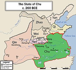 Lokacija Države Chu