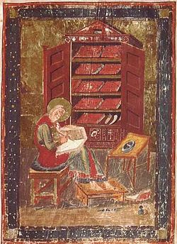 Esra (Codex Amiatinus, cirka 700)
