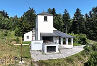 1. národní památník Engelberta Dollfusse, Dollfuß-Kirche (Engelbertkirche Hohe Wand), architekt Robert Kramreiter