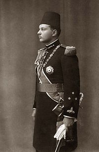 Farouk I in military uniform