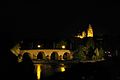 Blick auf die Altstadt mit Dom und Lahnbrücke bei Nacht