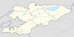 Vị trí của Bishkek