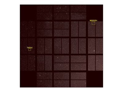 First light image from the Kepler space telescope[1]