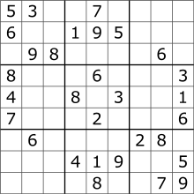 A Sudoku.